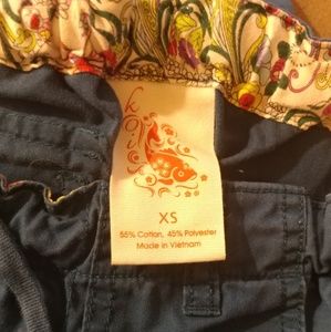 Koi XS scrub pants dark teal